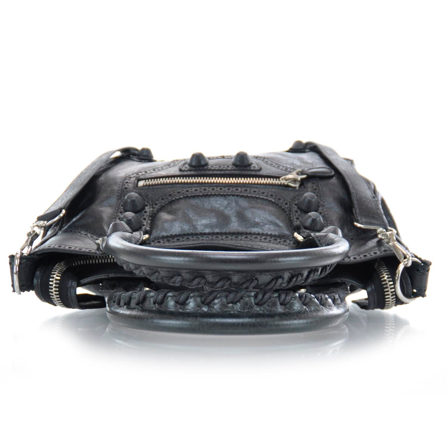 Balenciaga Agneau Giant Brogues Hardware Velo Velo Black 5 of 9