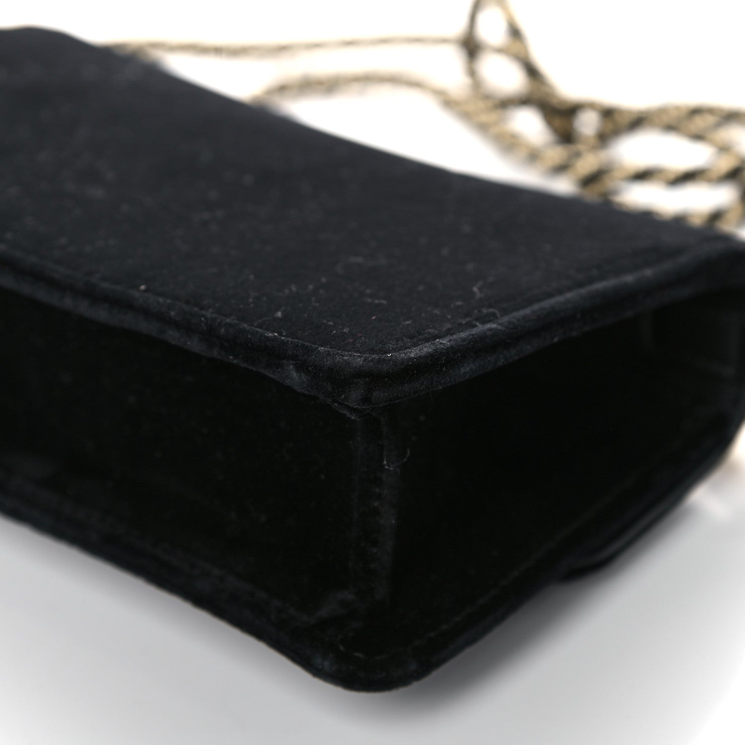 Gucci Velvet Crystal Square G Shoulder Bag Black 12 of 17