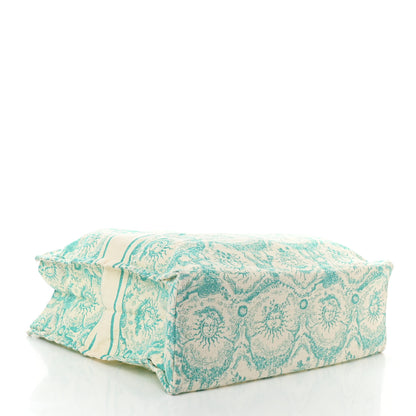 Christian Dior Canvas Dioriviera Toile de Jouy Soleil Tote Aquamarina 4 of 8