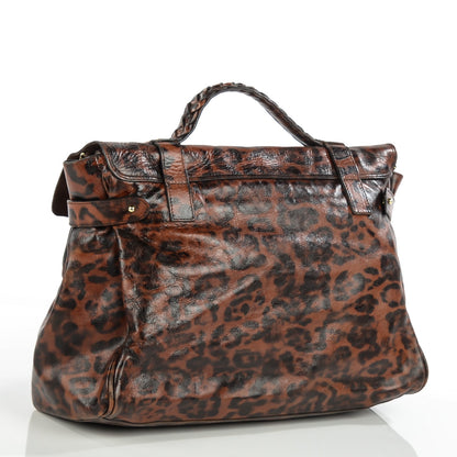 Mulberry Shiny Leopard Oversized Alexa Dark Oak 7 of 13