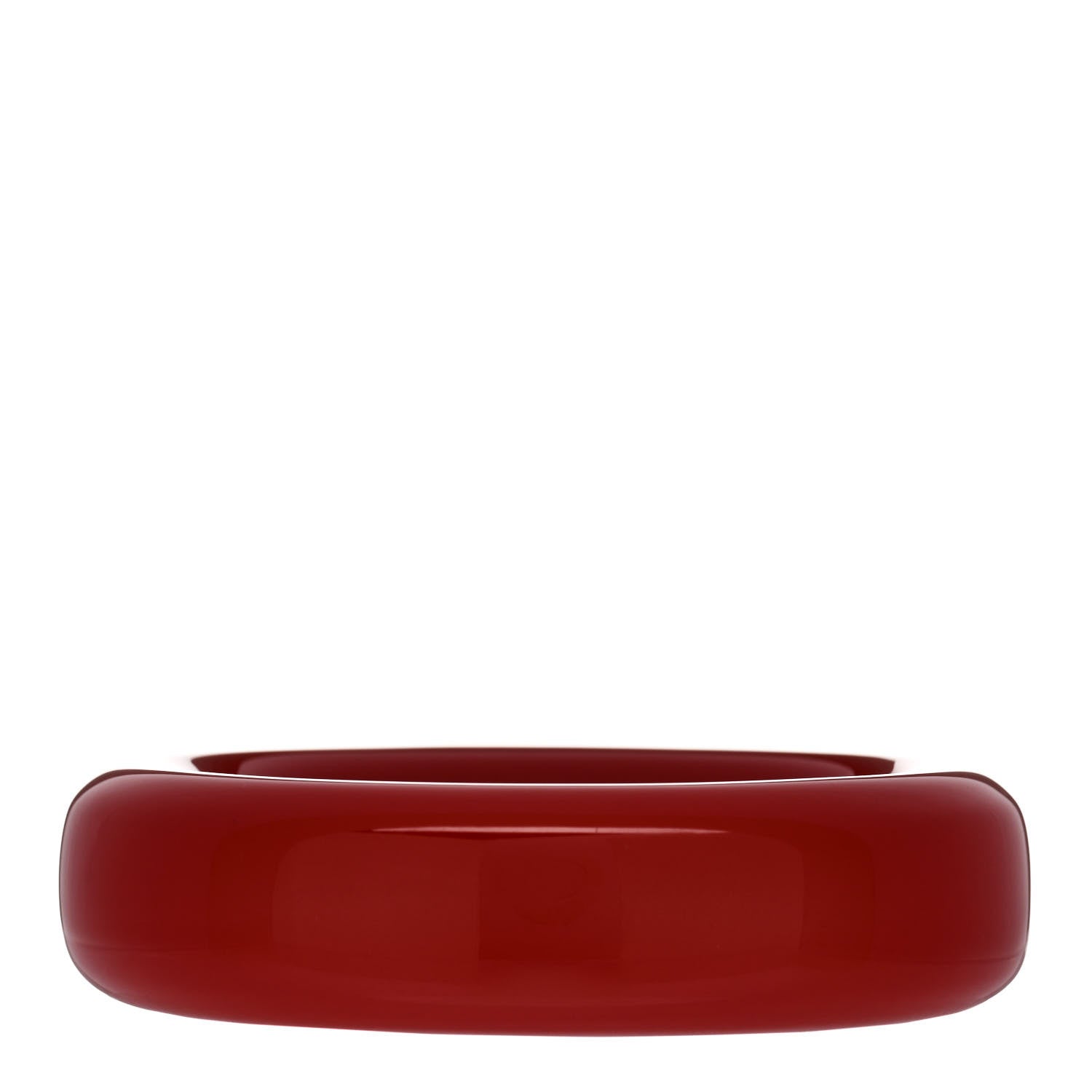 Tiffany Lacquer Hardwood Elsa Peretti Doughnut Bangle Bracelet Red 2 of 3