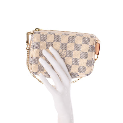 Louis Vuitton Damier Azur Mini Pochette Accessories 2 of 8