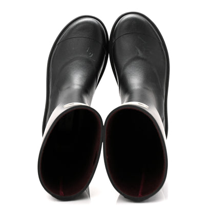 Chanel Caoutchouk CC High Boots 37 Black 5 of 10