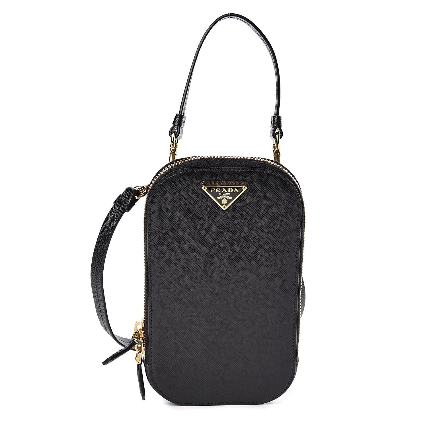 Prada Saffiano Mini Bag Black 1 of 11