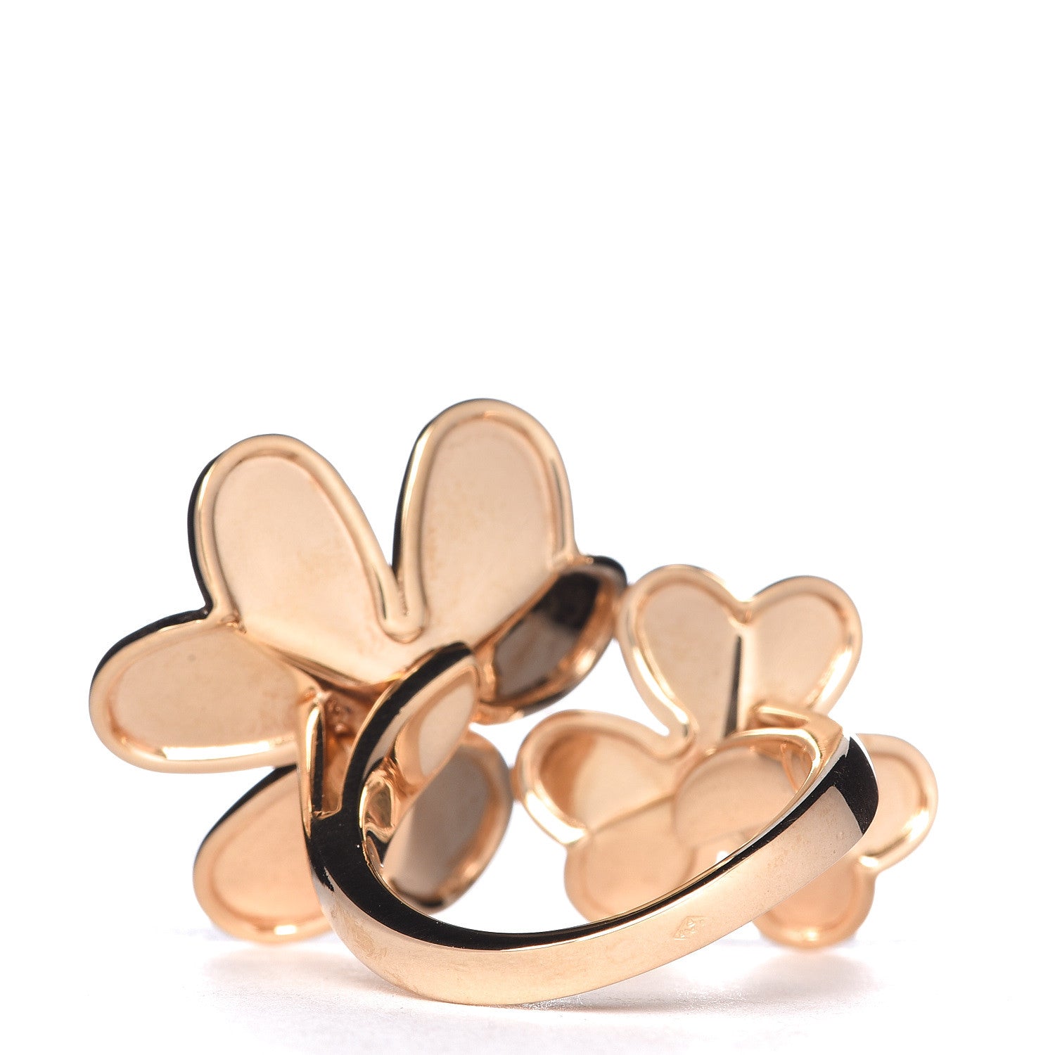 Van Cleef & Arpels 18K Yellow Gold Diamond Frivole Between The Finger Ring 51 5.75 4 of 6