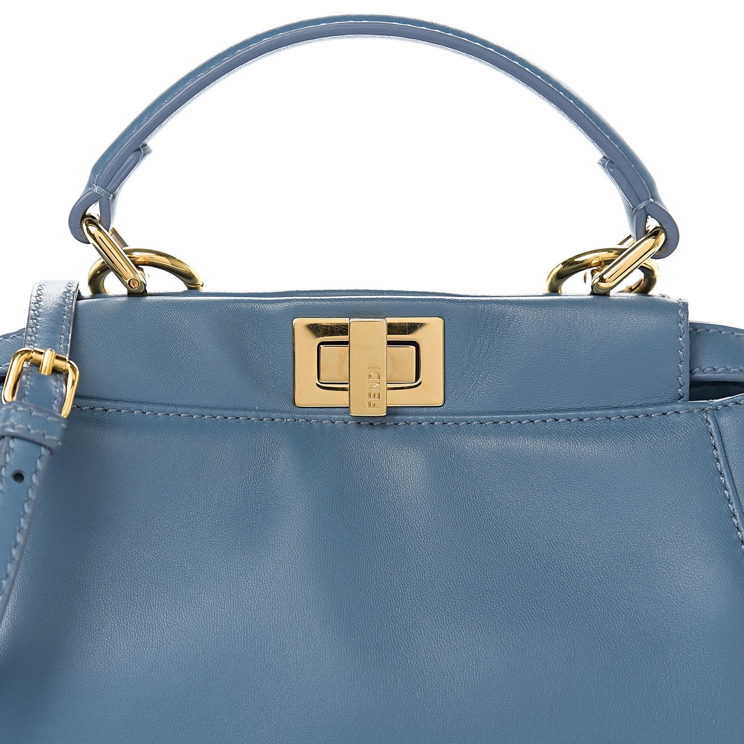 Nappa Mini Peekaboo Iconic Satchel Blue