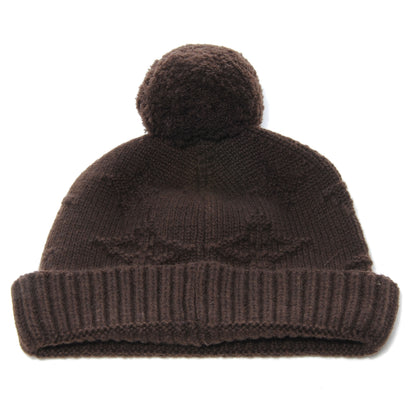 Louis Vuitton Cashmere Monogram Beanie Hat Brown 1 of 5