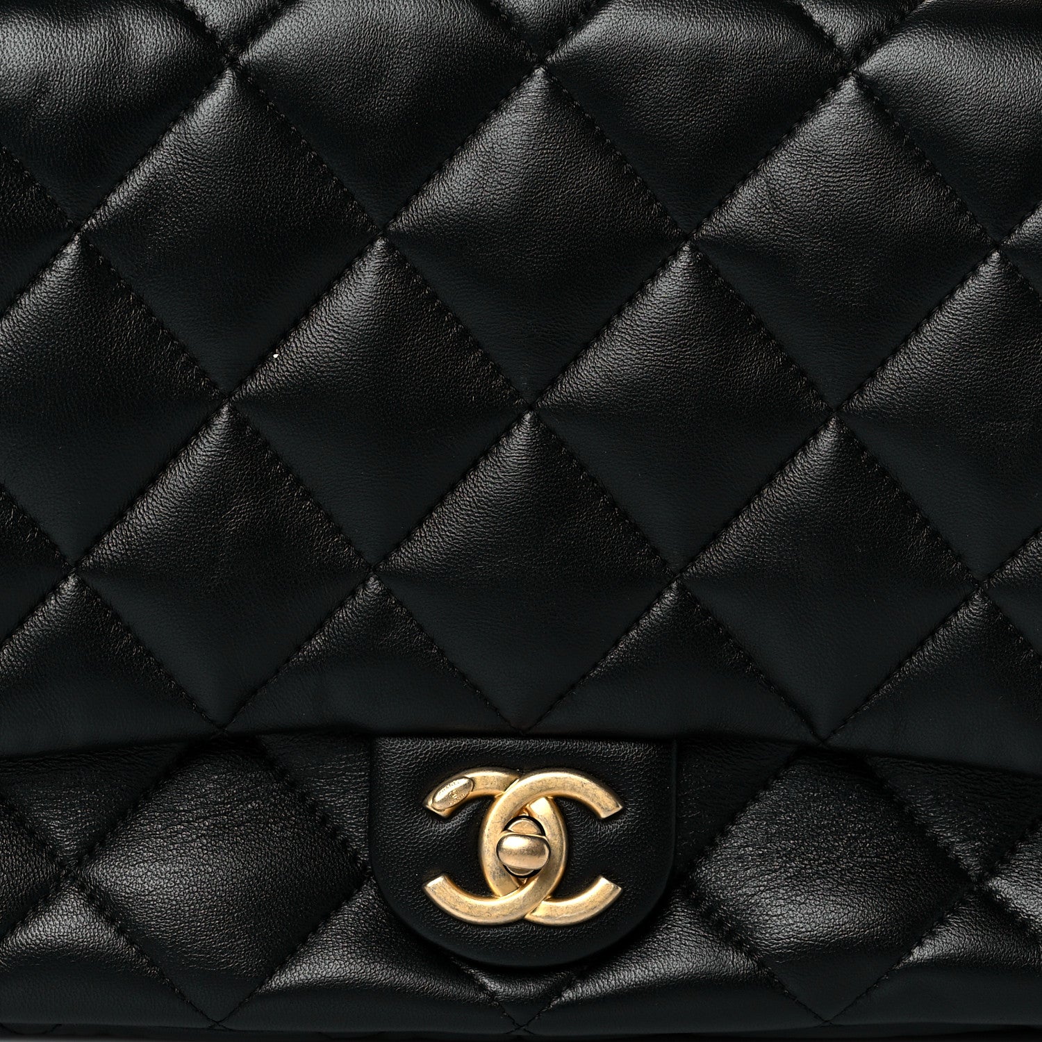Chanel Lambskin Quilted Large CC Funky Town Flap Black 8 of 10