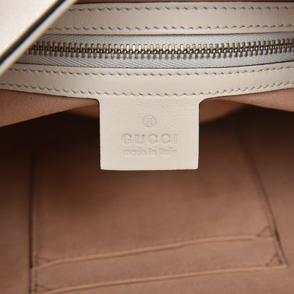 Gucci Calfskin Web Stripe Medium Dionysus Hobo White 7 of 8