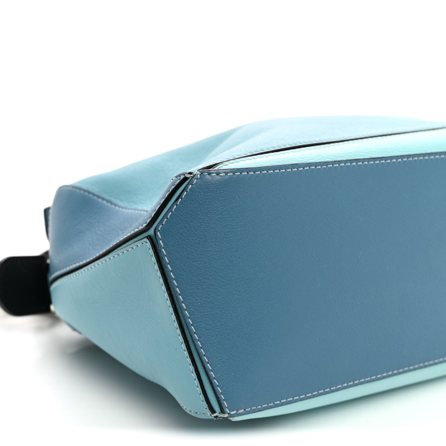 Calfskin Medium Puzzle Bag Light Blue Aqua