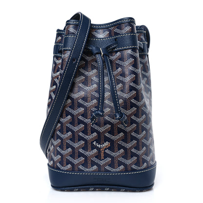 Goyard Goyardine Petit Flot Bucket Bag PM Navy 1 of 8