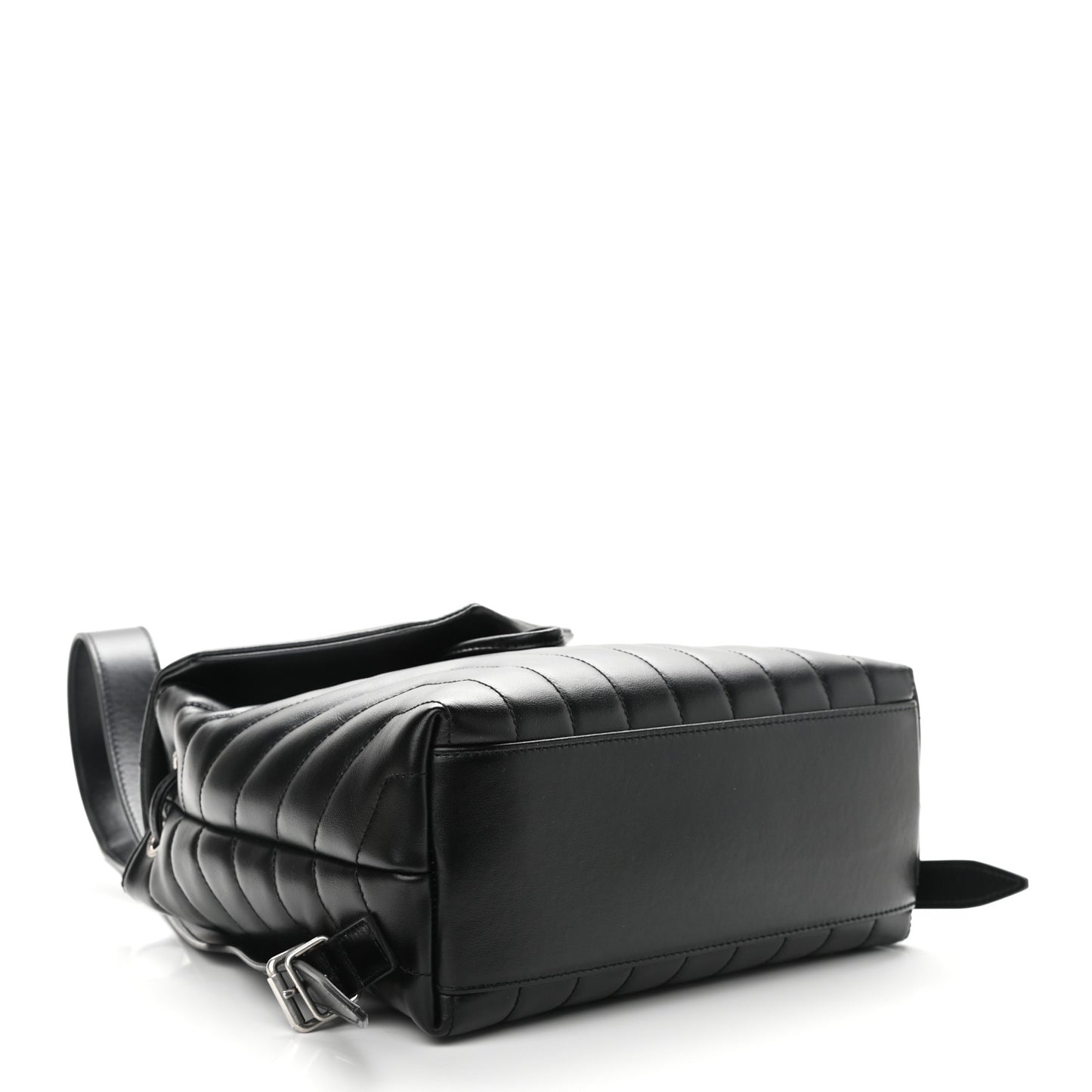 Calfskin Y Quilted Monogram Small Loulou Backpack Black