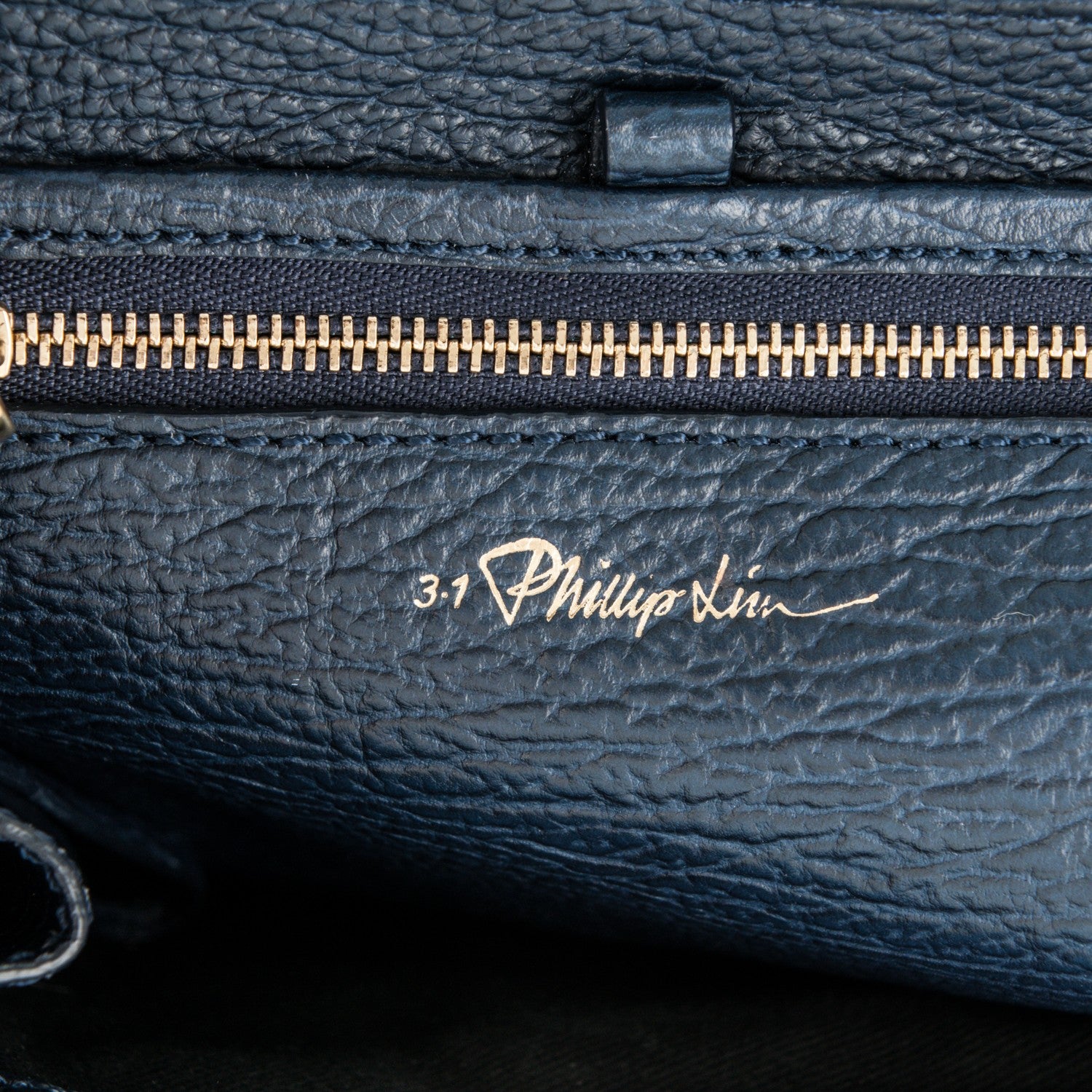 3.1 Phillip Lim 3.1 Textured Calfskin Mini Pashli Satchel Ink 6 of 7