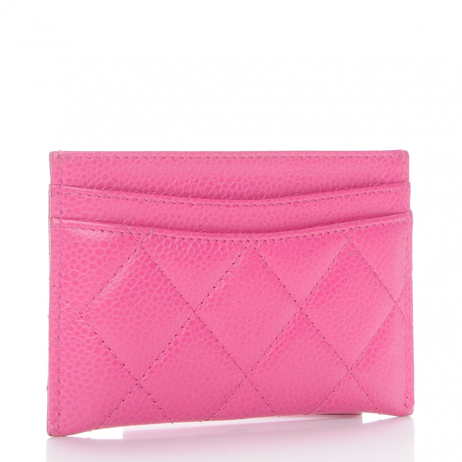 Chanel Caviar Quilted Card Holder Pink 3 of 8