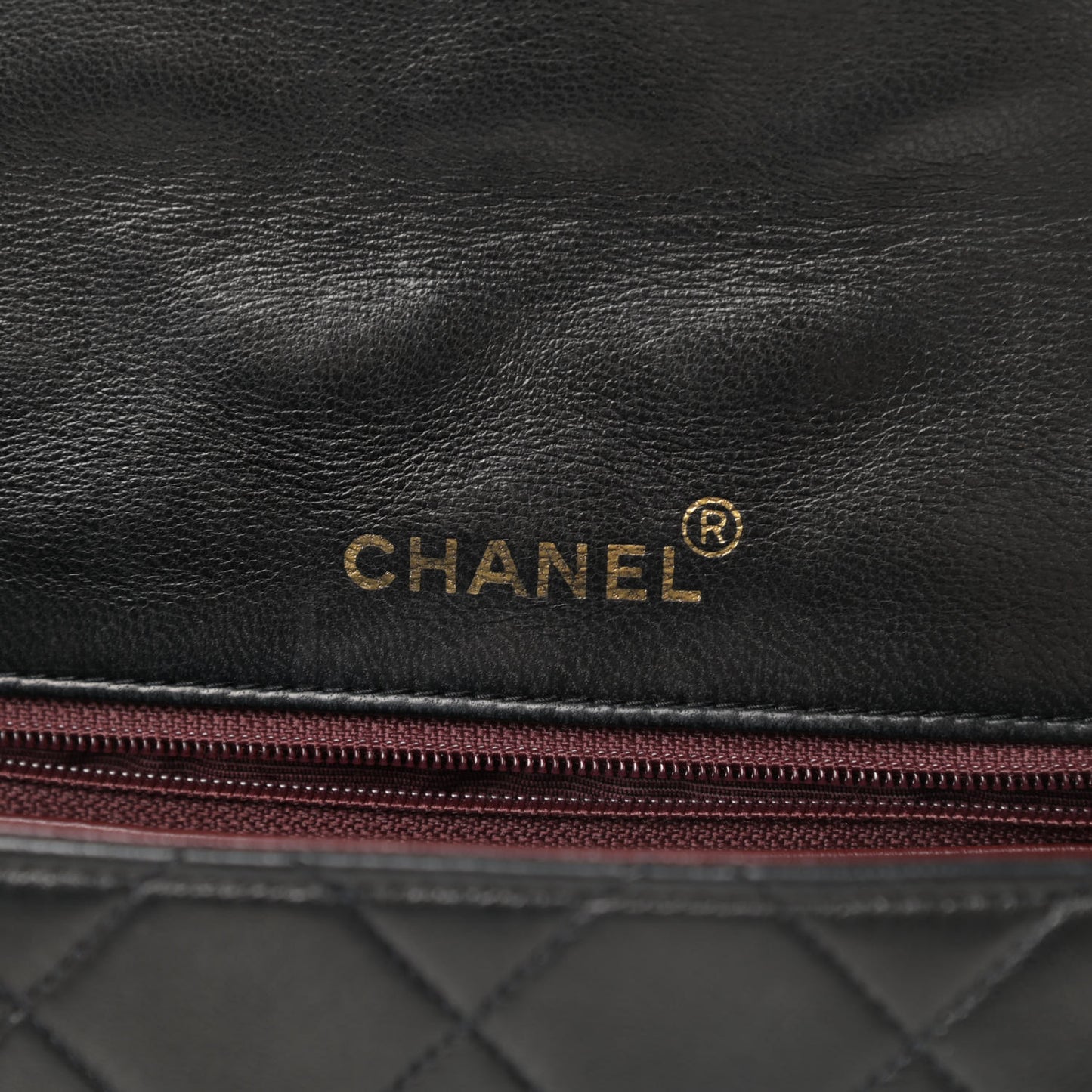Lambskin Quilted Medium Single Flap Black