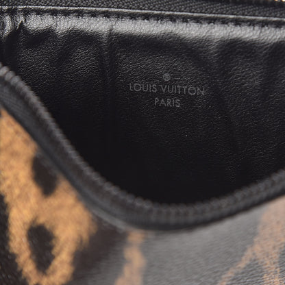 Louis Vuitton Monogram Animal Print Felicie Chain Wallet Zippered Insert 7 of 7