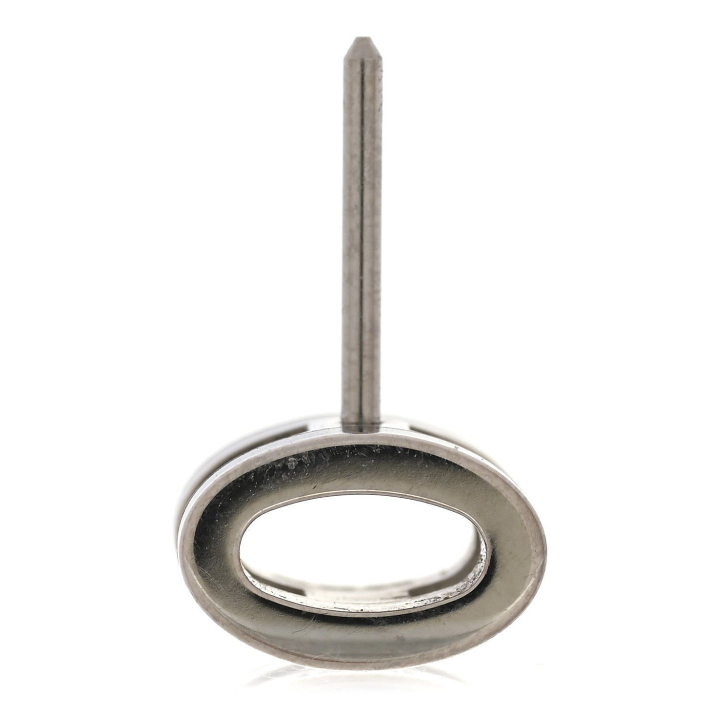 Palladium Lacquered Mini Pop H Earrings Black
