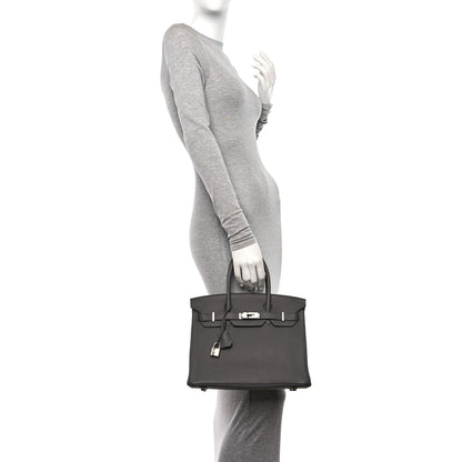 Hermes Togo BIRKIN 30 Etain 2 of 15