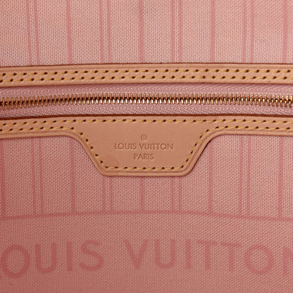 Louis Vuitton Damier Azur Neo Neverfull MM Rose Ballerine 6 of 18