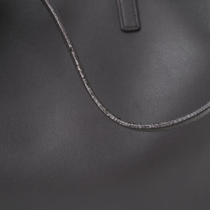 Saint Laurent Calfskin Large Shopping Tote Dark Grey 21 of 27