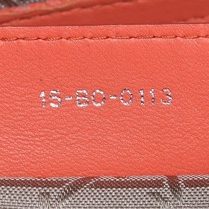 Christian Dior Lambskin Cannage Large Lady Dior Coral 9 of 15