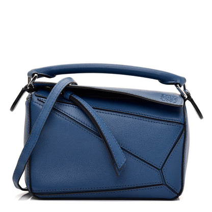 Loewe Calfskin Mini Puzzle Bag Blue 1 of 11