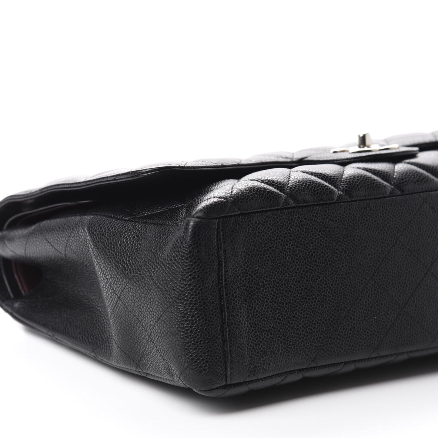 Caviar Quilted Maxi Double Flap Black