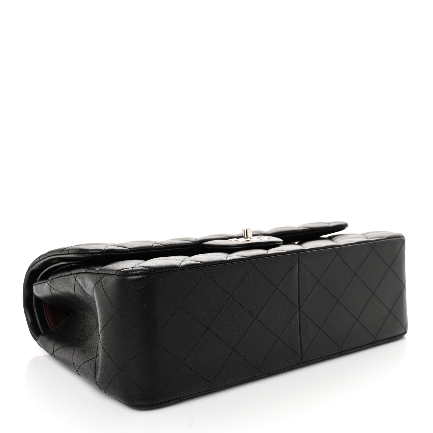 Chanel Lambskin Quilted Jumbo Double Flap Black 4 of 10