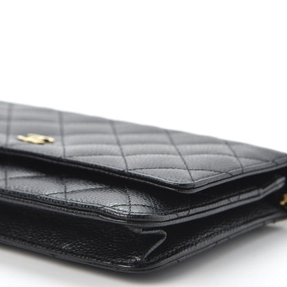 Chanel Caviar Quilted Wallet On Chain WOC Black 6 of 11