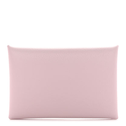 Hermes Evercolor Calvi Card Case Mauve Pale 1 of 8