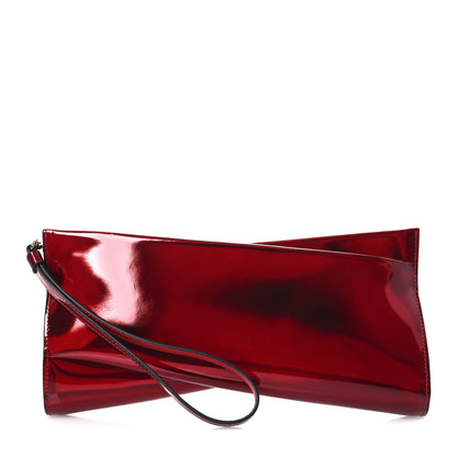 Christian Louboutin Patent Psychic Twist Zip Clutch Bag Loubi 1 of 10