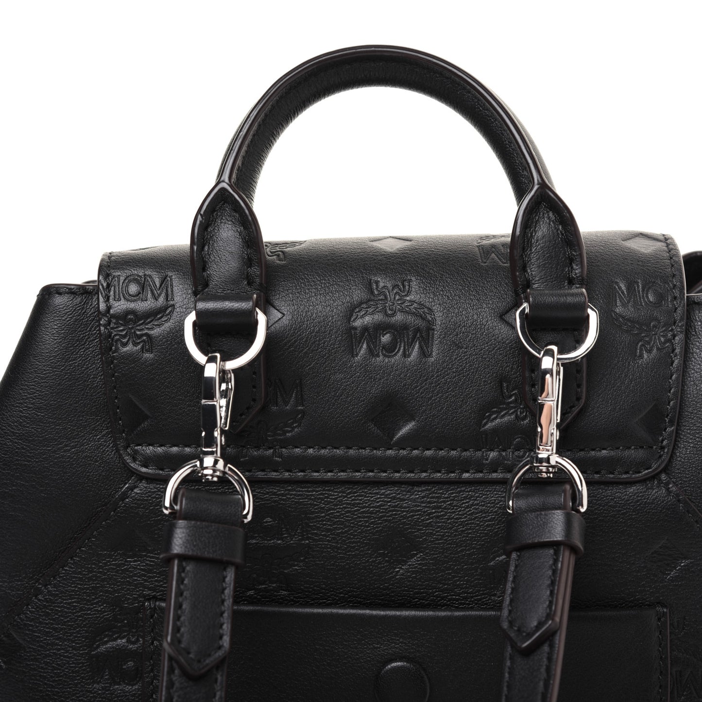 Calfskin Ottomar Monogram Essential Backpack Black