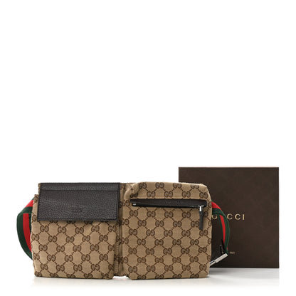 Gucci GG Monogram Double Pocket Belt Bag Dark Brown 11 of 11