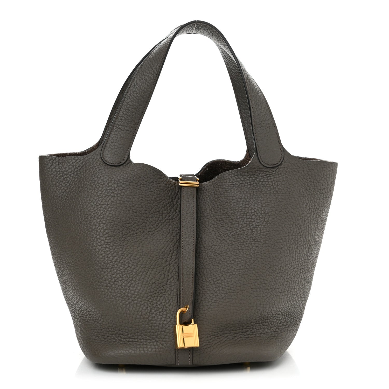Hermes Taurillon Clemence Picotin Lock 22 MM Etain 1 of 10