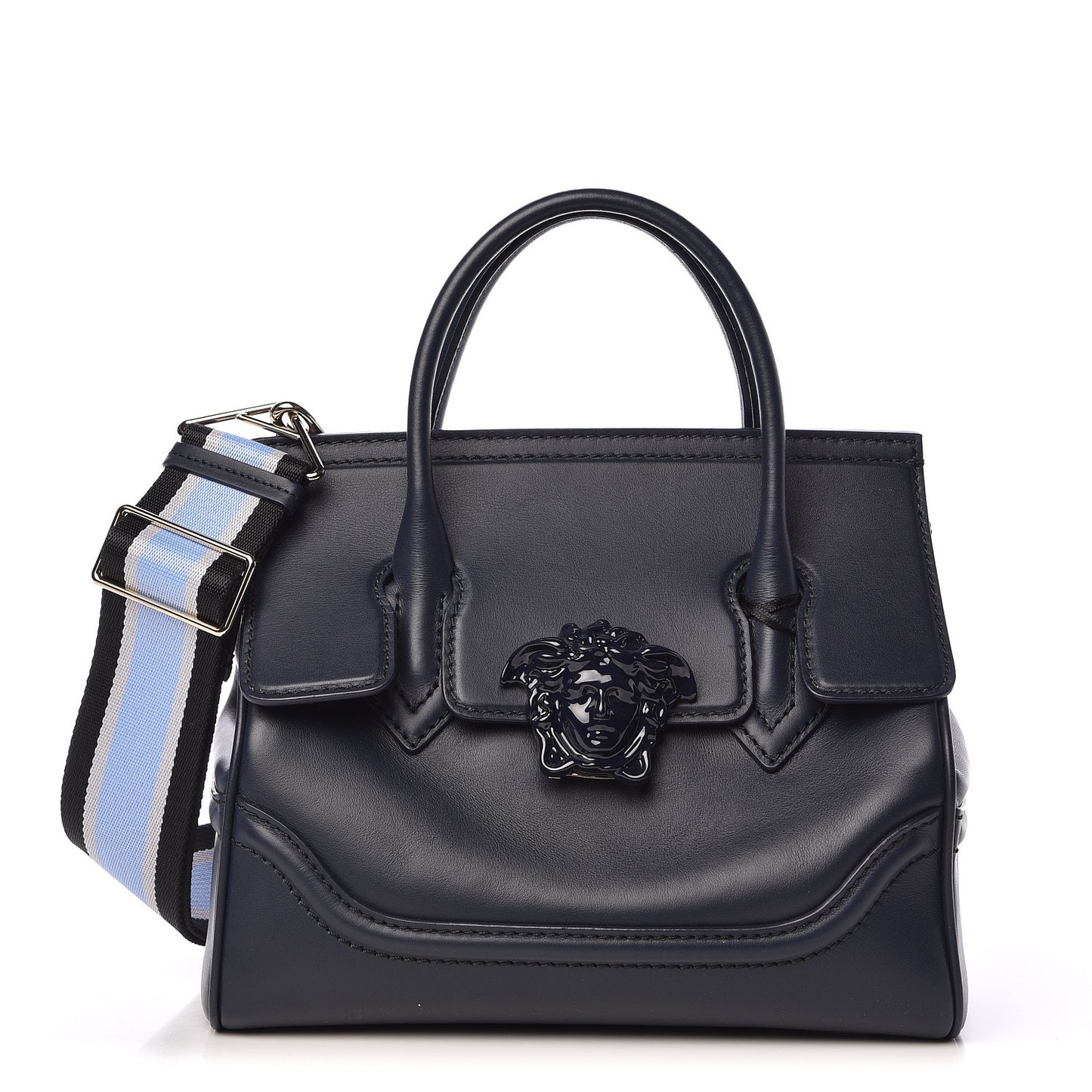 Vitello Medium Palazzo Empire Bag Deep Blue