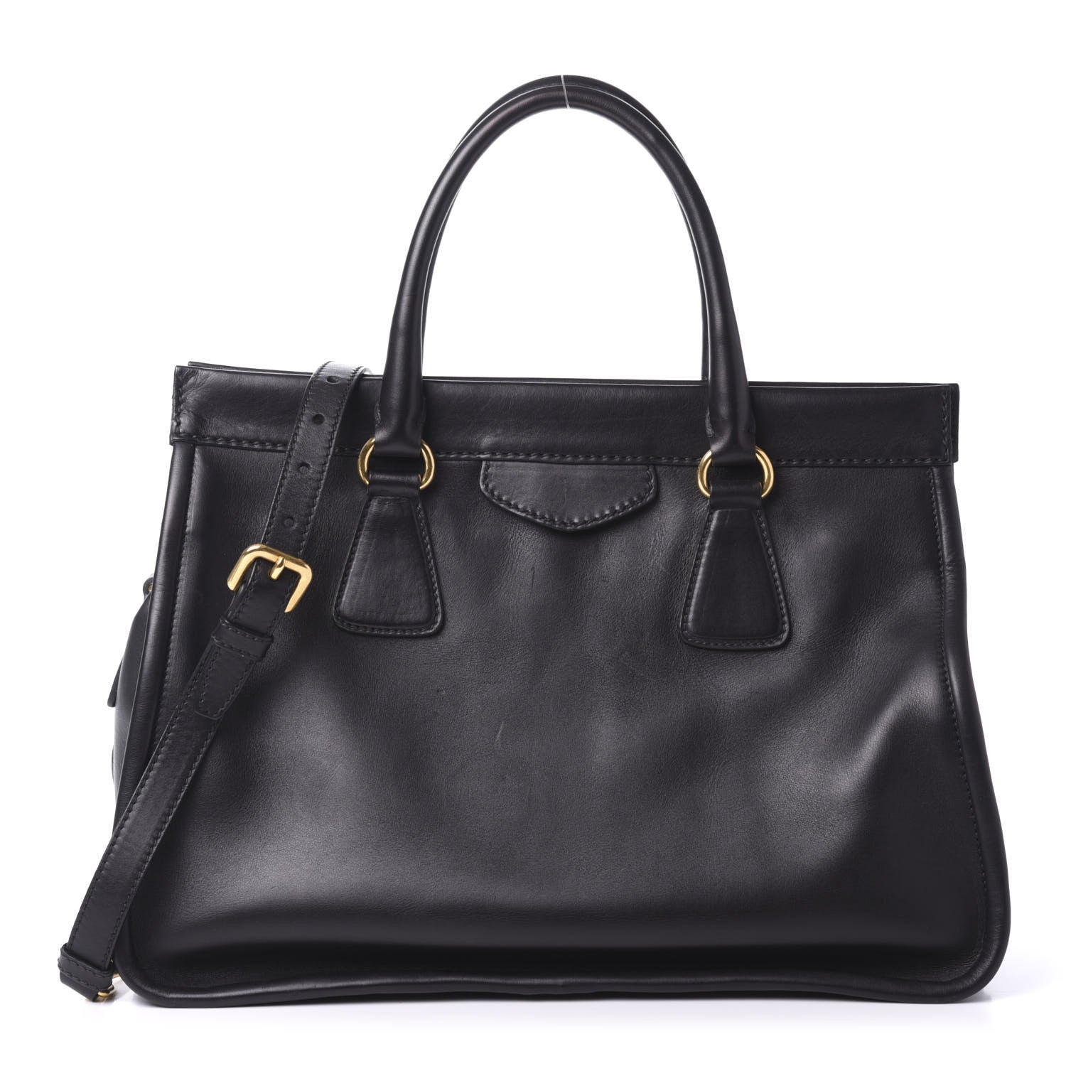 Prada City Calf Tote Black 1 of 13