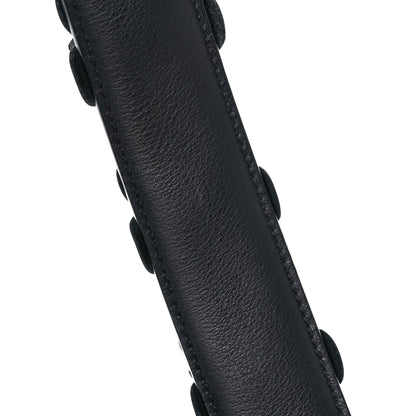 Fendi Vitello Dolce Nappa Patent Flowerland Studded Strap You Black 4 of 5