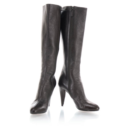 Prada Calfskin Tall Boots 36 Cacao 1 of 6
