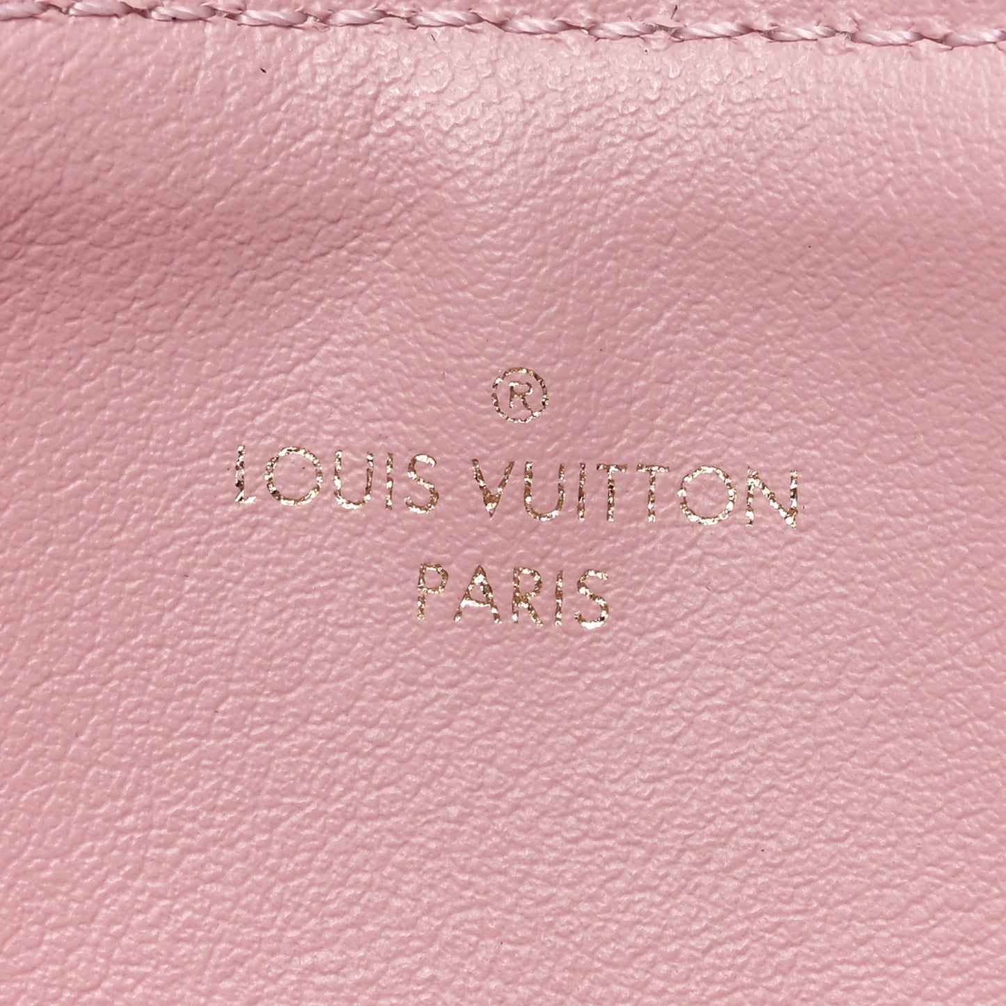 Damier Azur Felicie Chain Wallet Zippered Insert Rose Ballerine