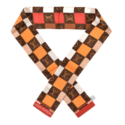 Louis Vuitton Silk Monogram Check Bandeau Beige 1 of 3