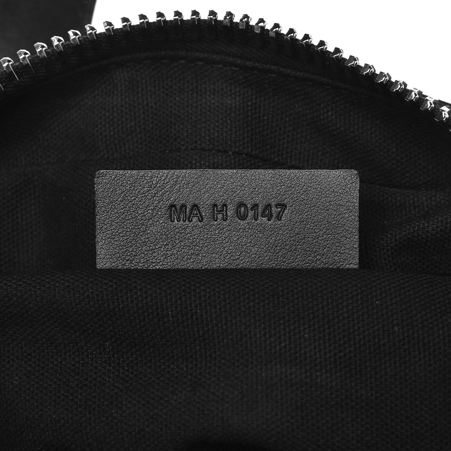 Waxed Calfskin Medium Nightingale Logo Strap Black