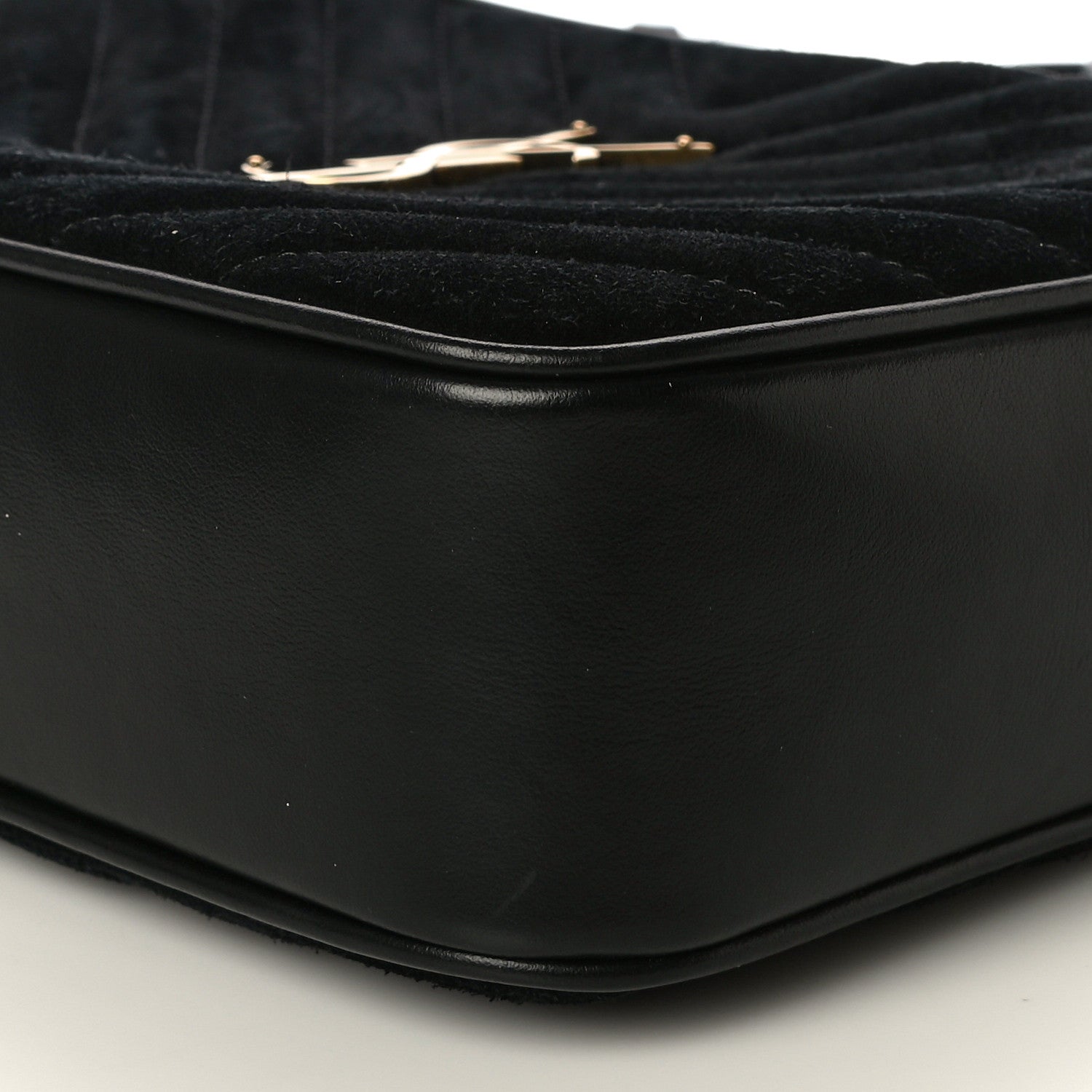 Saint Laurent Suede Calfskin Monogram Lou Camera Bag Black 10 of 14