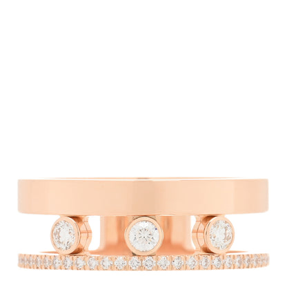 Messika 18K Rose Gold Diamond Move Romane Band Ring 53 6.5 1 of 5