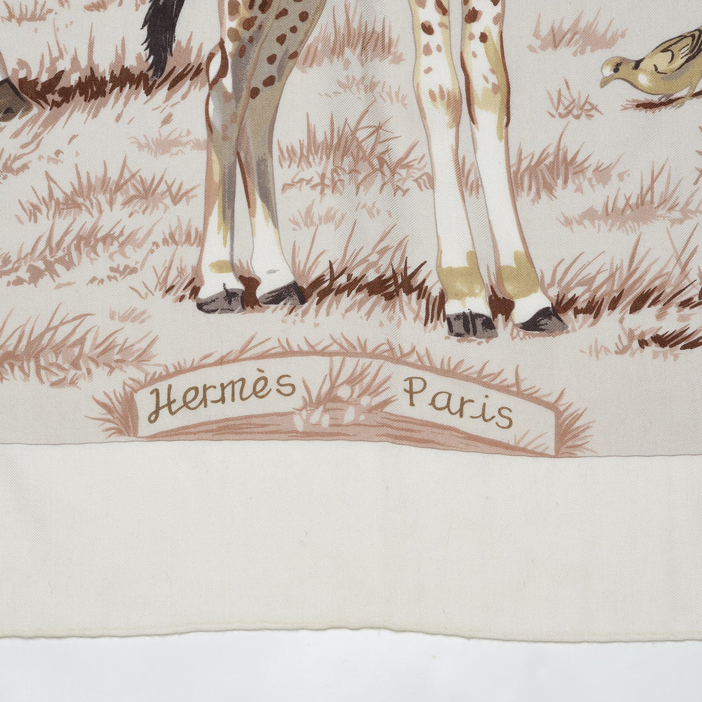 Cashmere Silk Les Girafes Shawl 140