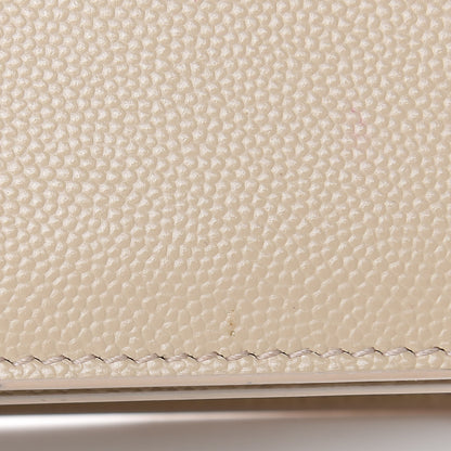 Saint Laurent Grain De Poudre Classic Kate Monogram Clutch Nude Powder 13 of 14