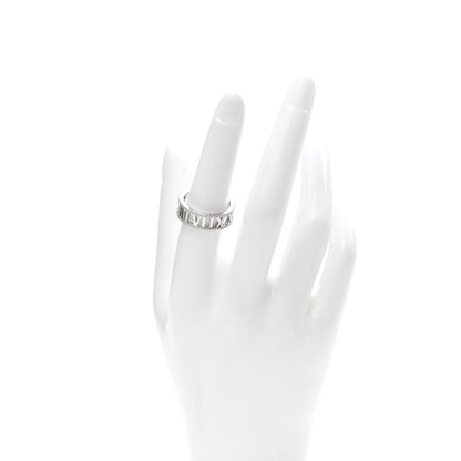 Tiffany 18K White Gold Diamond Atlas Open Pave Ring 56 7.5 2 of 5