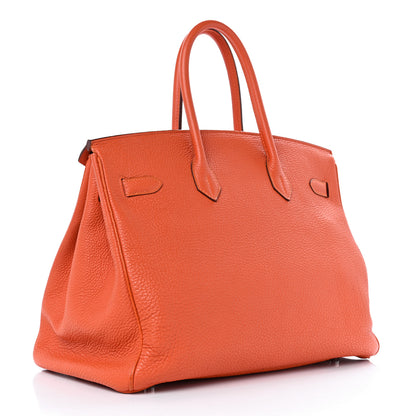 Hermes Togo Birkin 35 Orange 2 of 16