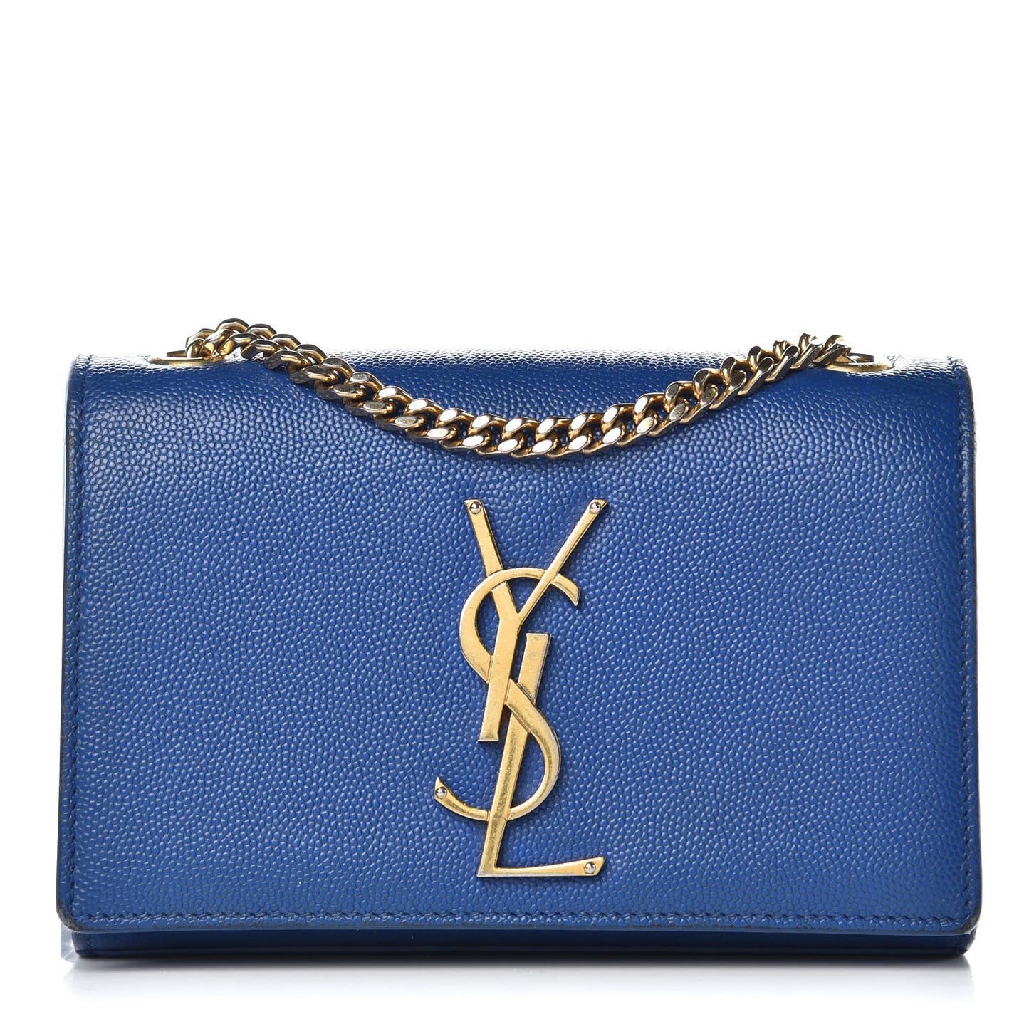 Grain De Poudre Small Classic Monogram Kate Satchel Royal Blue