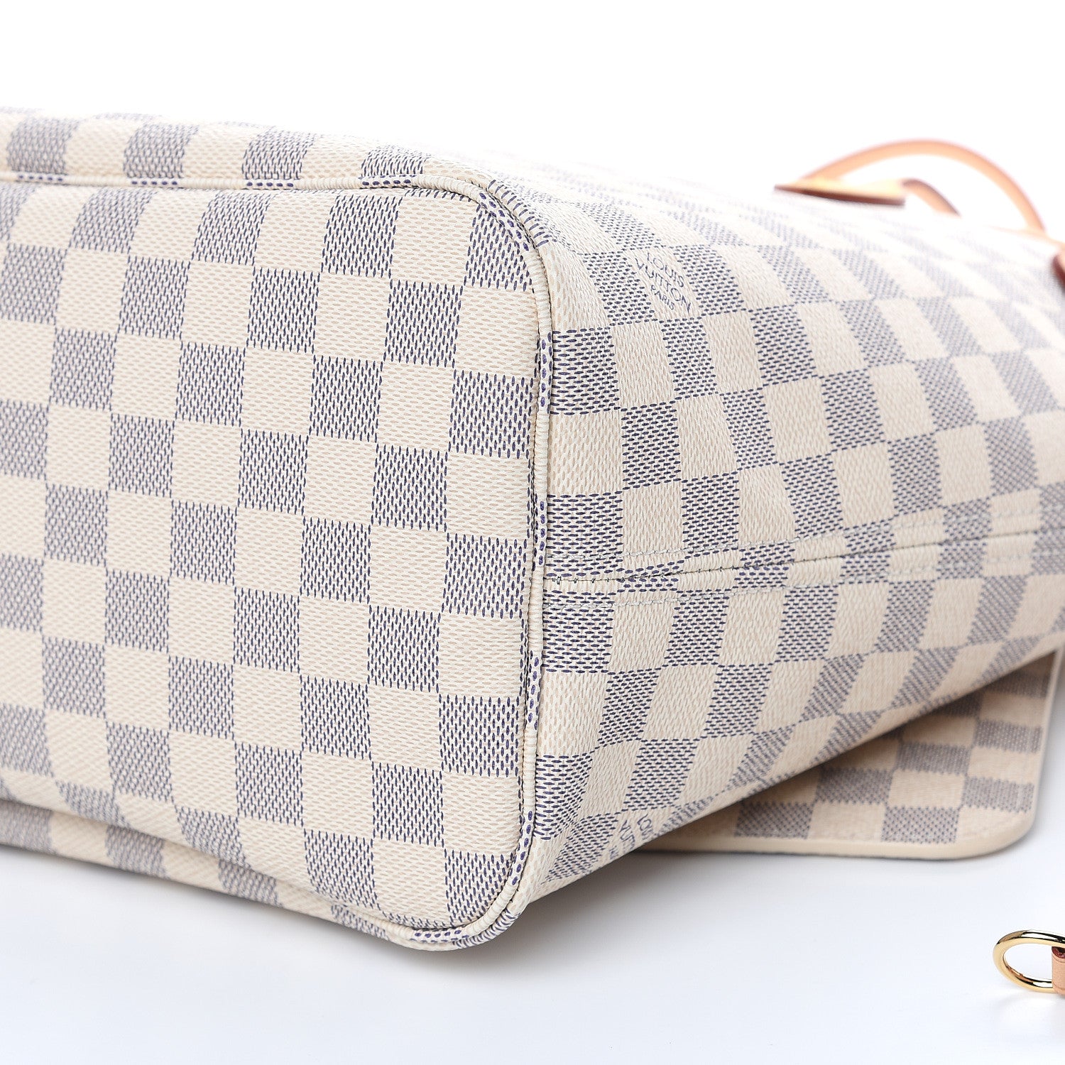 Louis Vuitton Damier Azur Neo Neverfull MM Rose Ballerine 10 of 11