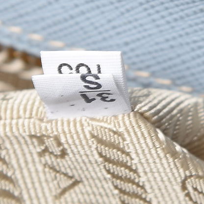 Prada Saffiano Lux Medium Bi-Color Tote Lago Talco 9 of 11